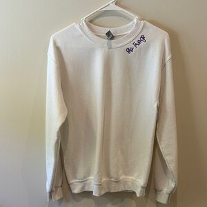 TCU Go Frogs White Crewneck Sweater